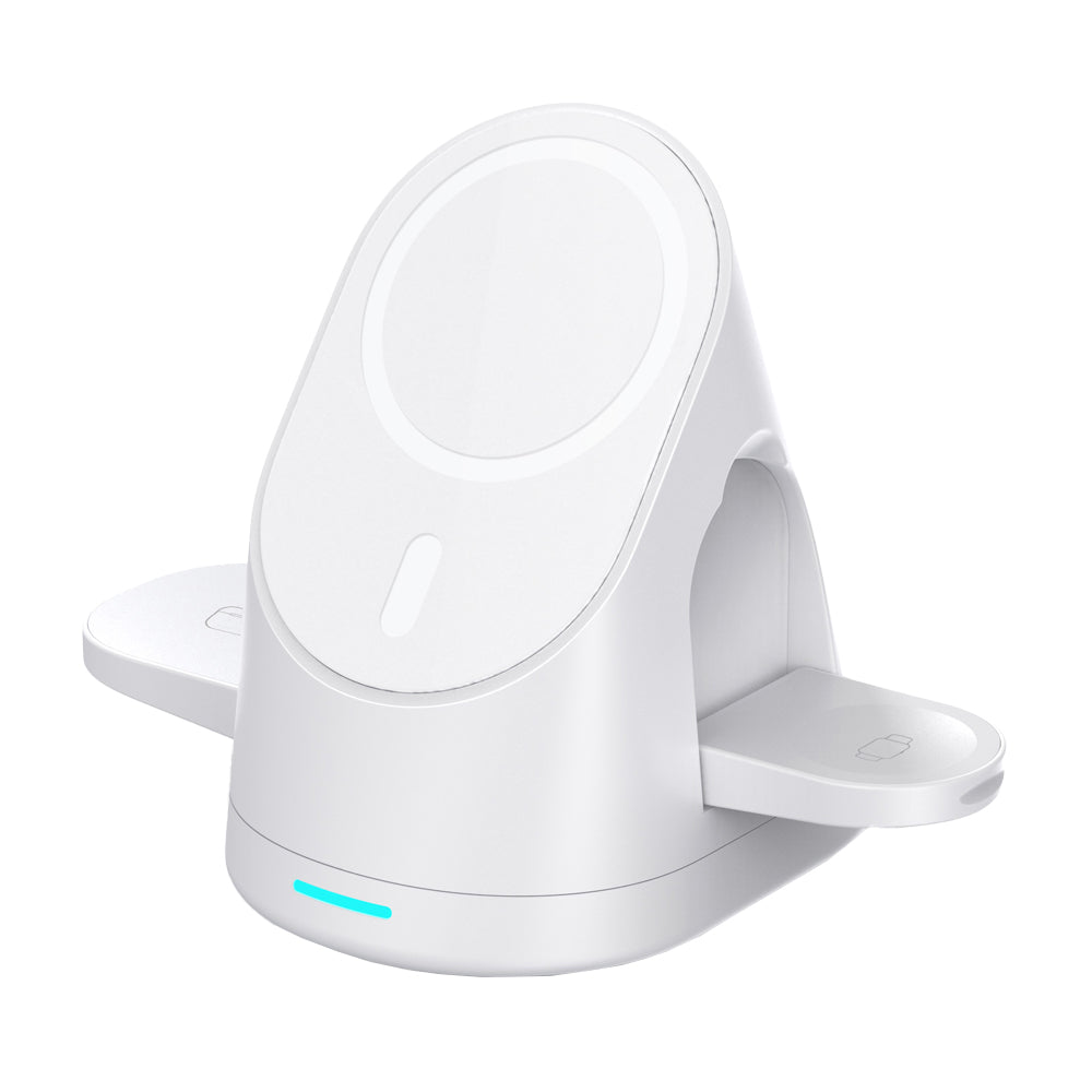 3-in-1  USB Plug Wireless Magnetic Charging Stand for Phone Apple Watch MagSafe Devices