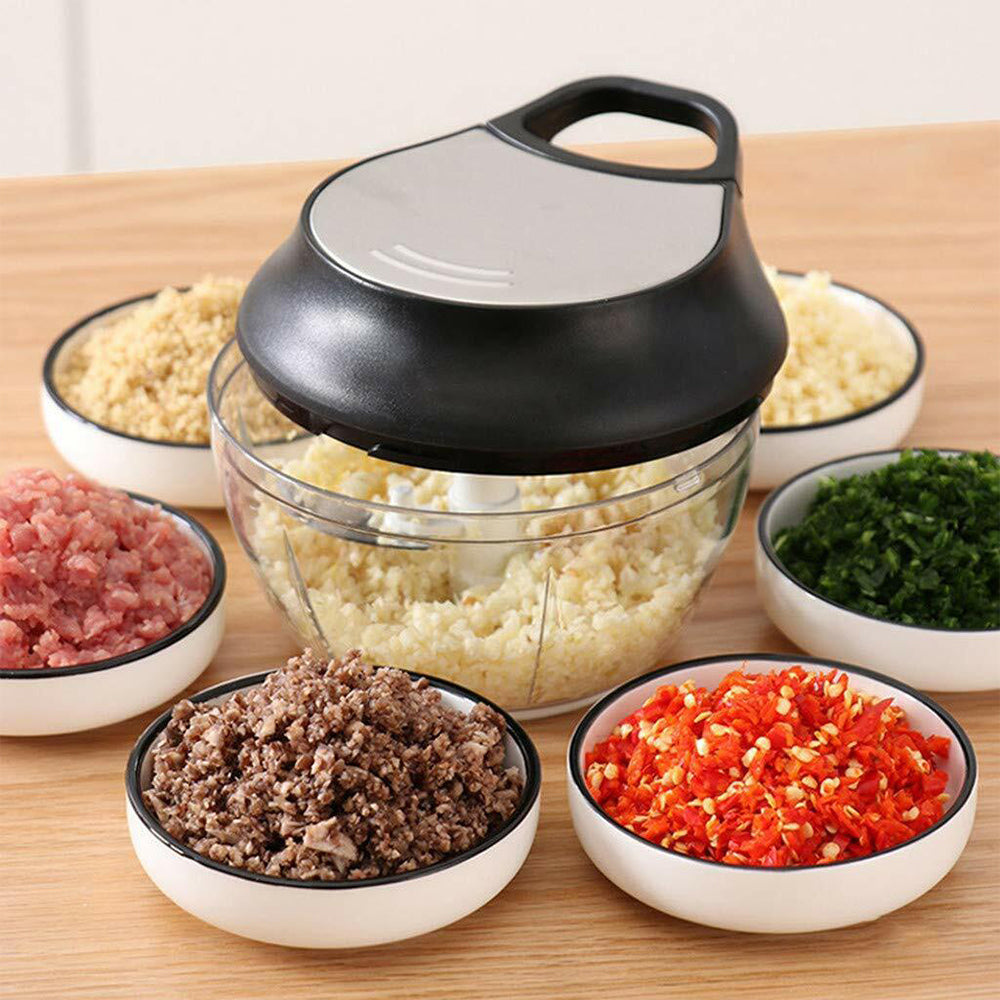 Pull String Manual Vegetable Fruit Slicer Mixer