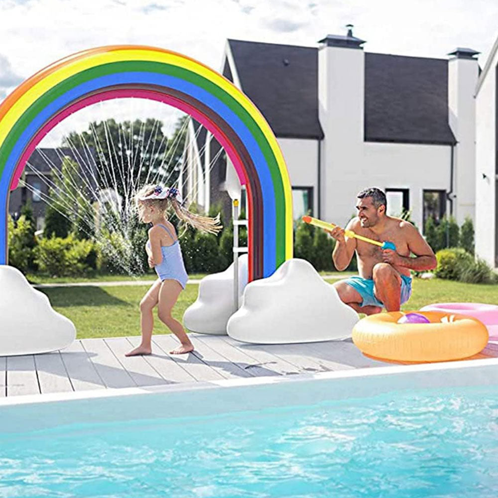 Inflatable Rainbow Sprinkler Extra Large Outdoor Water Toy