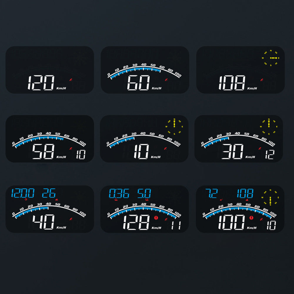 Car HUD Head Up Display Smart Gauge for Most Vehicles