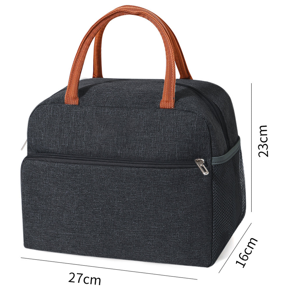 27x16 x23CM Lunch Bag Oxford Insulated Thermal Cool Food Storage Bag Tote Box Lunch Tote