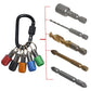 5Pcs 1/4inch Hex Shank Quick Release Keychain Screwdriver Bit Holder Set