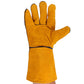 Double Layer Leather Welding Gloves Heat Resistant Fireproof Safety Gloves