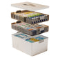 3 Tier Portable Medicine Storage Box Large Capacity Empty First Aid Cabinet for Home