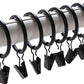 18-Pack Metal Curtain Rings Clips 4.0mm Wire 50mm Inner Diameter
