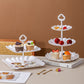 Cake Stand Set with 6 Tiered Cupcake Stands 4 Square Trays for Party Wedding Dessert