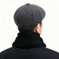 Men's Newsboy Cap with Ear Flaps Winter Warm Octagonal Hat Vintage Style Cap