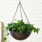 Set of 2 Iron Hanging Planter Pots