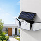 3 Head 321 LED Solar Motion Sensor Outdoor Garden Wall Protective Flood Light