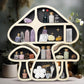 Wooden Shelf Halloween Crystal Display Shelf Decor-Mushroom