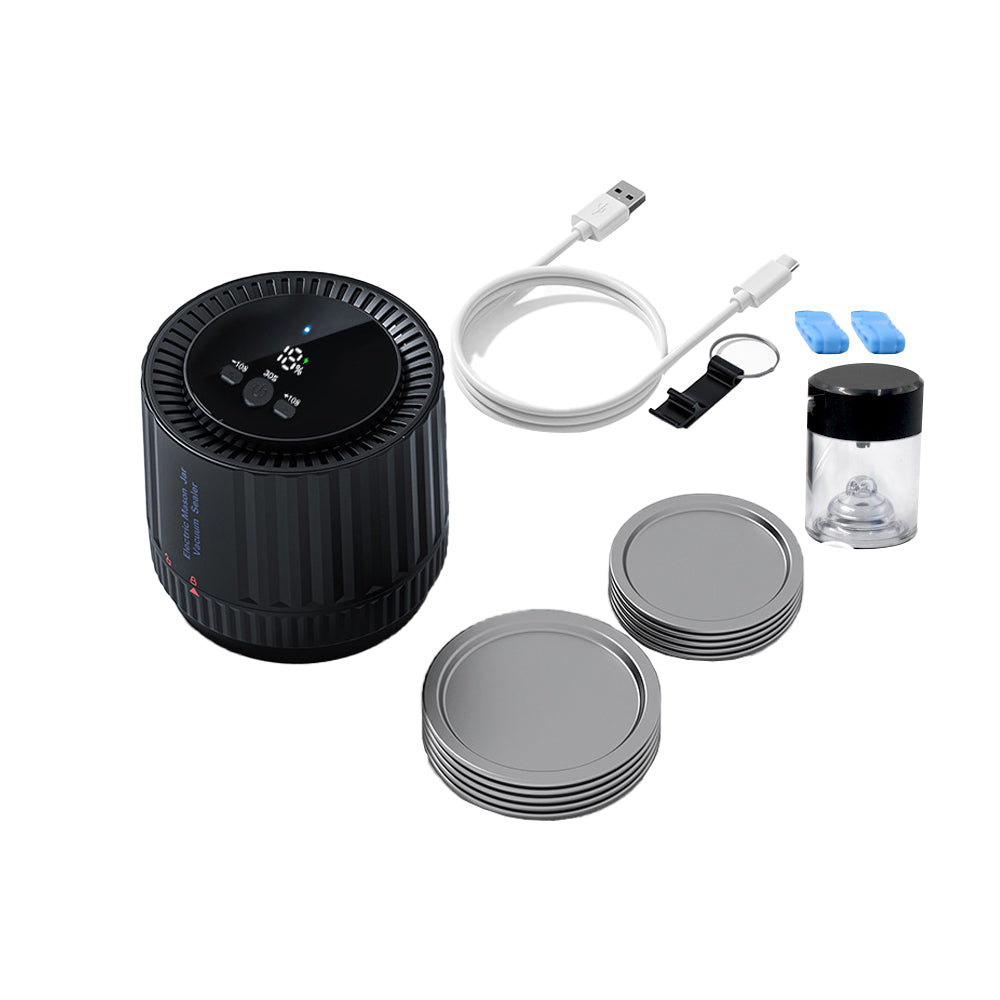 Cordless Electric Mason Jar Vacuum Sealer Set-Upgraded Style