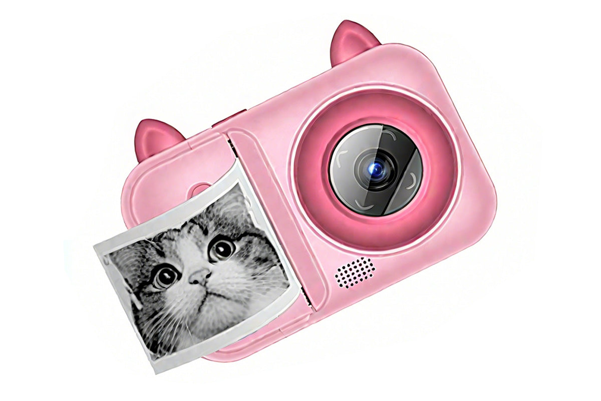 Toy Camera 1080P Instant Digital Print Camera with 1 Roll Printing Paper