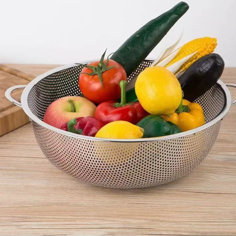 Stainless Steel Fine Mesh Strainer Colander for Rice Vegetables Fruit