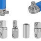 Offset Extension Wrench Impact Spanner Wrench with Square Drive Adapters for Car