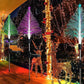 3Pcs Solar Fiber Optic Lights Christmas Trees Lights-Pentagram Christmas tree