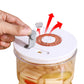 Pickles Jar with Strainer Flip with Airtight Lids and Forks