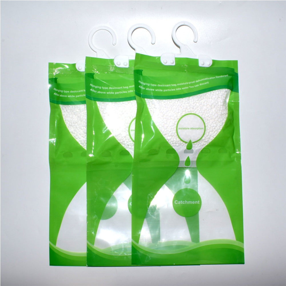5Pcs Dehumidifier Bag Hanging Wardrobe Drying Anti-mold Agent