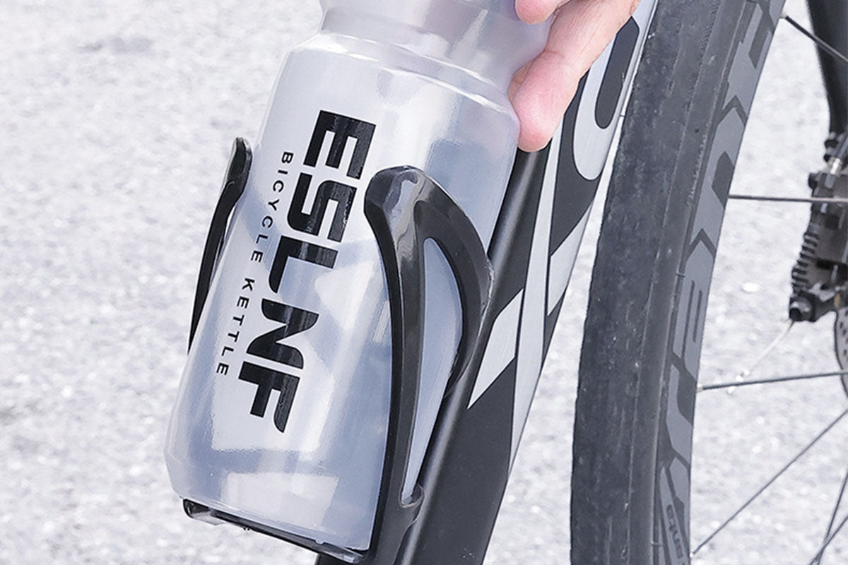 2 Bike Water Bottle Holders with 2 Pairs Anti-Rolling Cycling Reflective Pant Bands