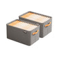 2Pcs Clothing Storage Box Steel Frame Drawer Organizer with Handles