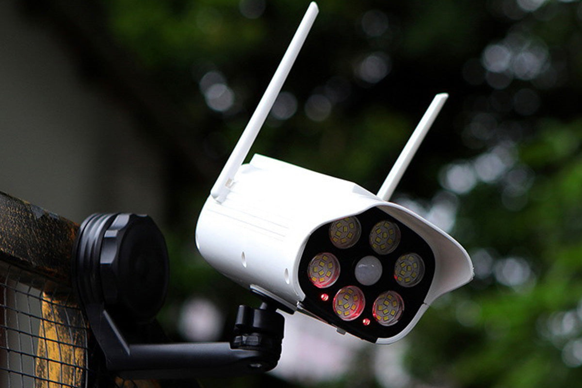 66-LEDs Magnetic Solar Light Fake Security Camera Shape Lamp Outdoor Lighting