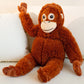 Monkey Plush Toy Orangutan Stuffed Animal Soft Cuddly Doll for Kids Adults