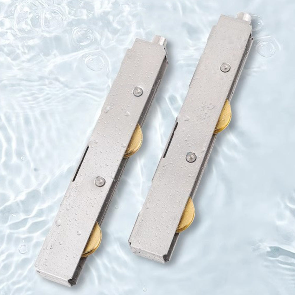 2 PCS Stainless Steel Sliding Door Roller Durable Bottom Guide Wheel for Glass Door
