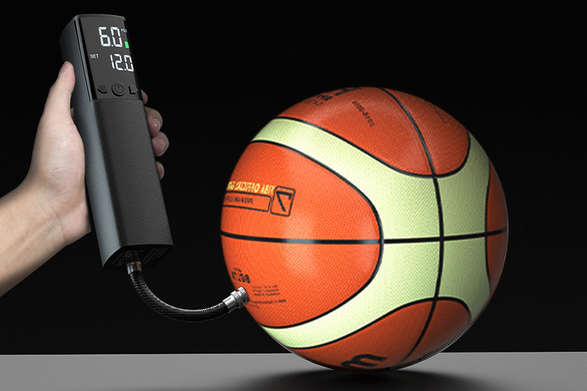 Electric Ball Pump with LCD Display and Flashlight or Basketball Soccer Football