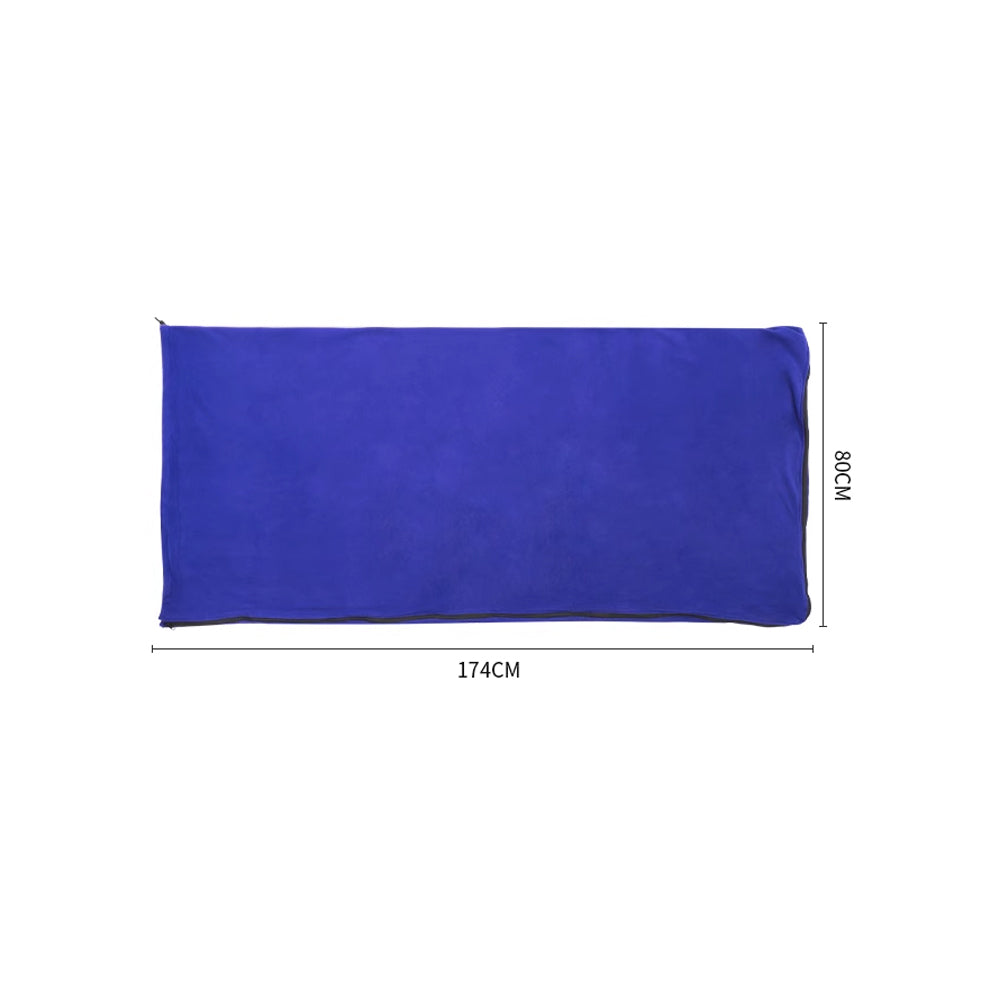 Fleece Sleeping Bag Liner Portable Travel Sleeping Sack Sheet