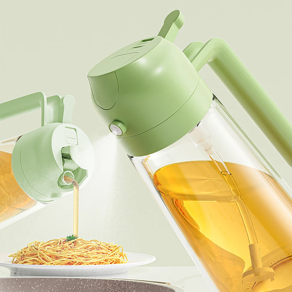 2-in-1 470ML Olive Oil Dispenser and Oil Sprayer