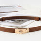 Skinny Belts for Women Dresses PU Leather Adjustable Waist Belt for Pants Jeans