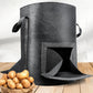 2X15 Gallon Potato Grow Bags with Dual Harvest Window Visible Window Non-Woven Planter Pot