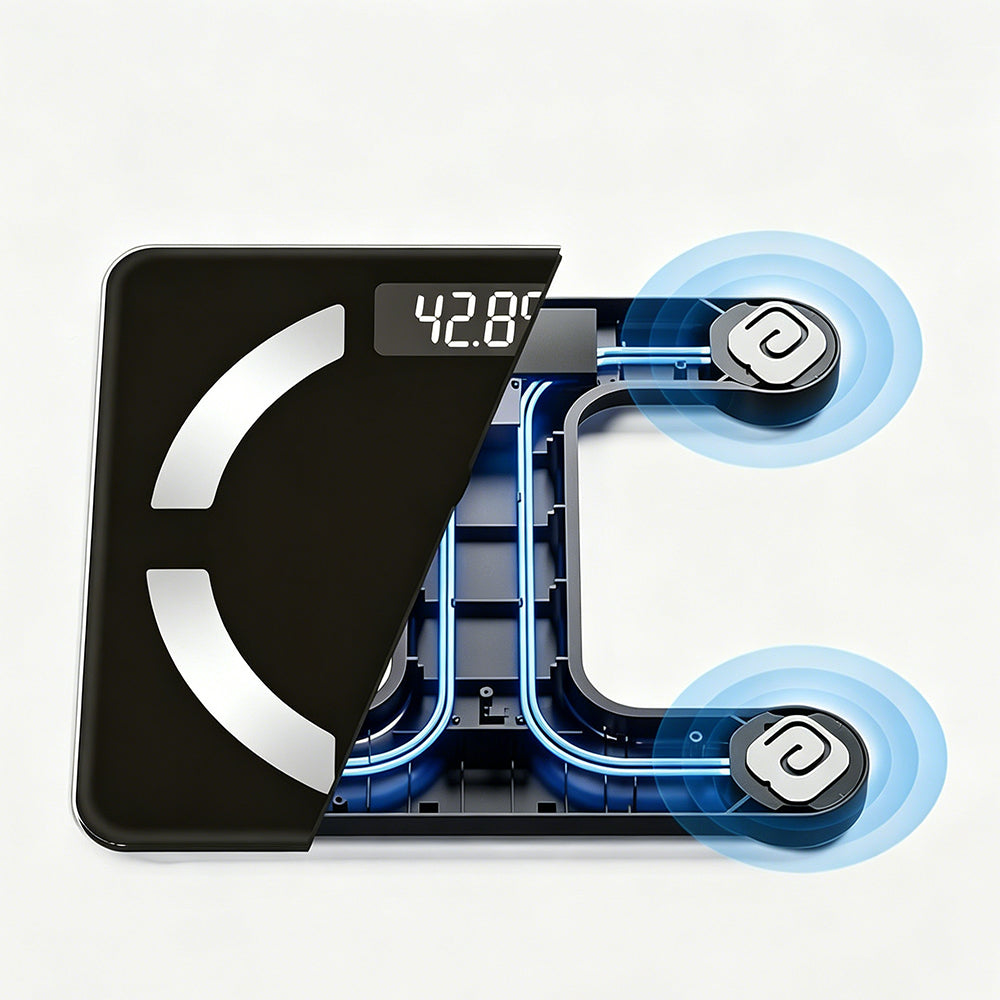 Body Fat Scale USB Rechargeable Digital Bathroom Scale with APP