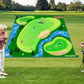 Double-Sided Golf Chipping Practice Mat for Indoor and Outdoor Use