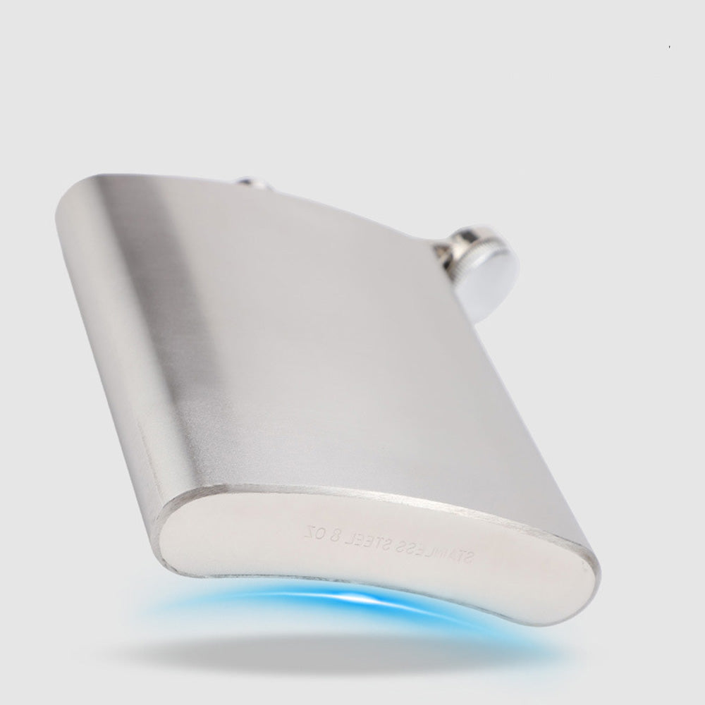 Stainless Steel Hip Flask for Men Portable Leak Resistant Pocket Liquor Bottle for Outdoor Travel