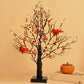 LED Vintage Christmas Tree with Red Cardinals and Warm White Glow