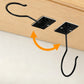 2Pcs Self Adhesive Foldable Banana Hook for Under Cabinet Metal Holder for Kitchen