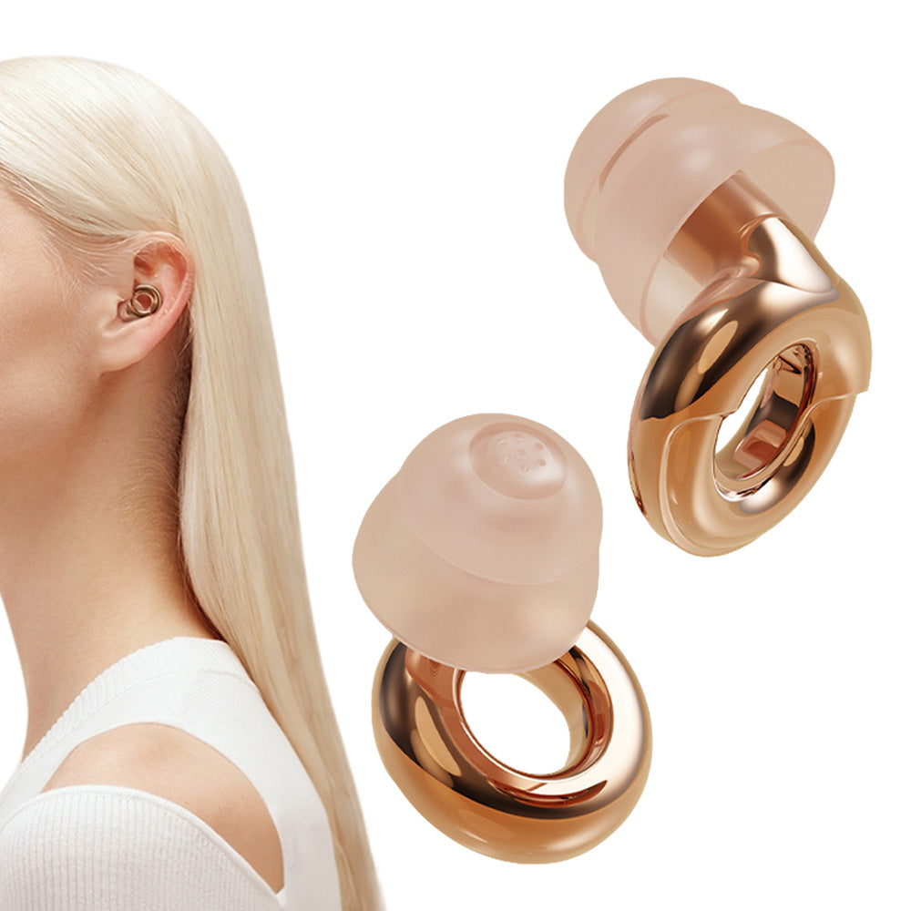 Reusable Silicone Earplugs with 3 Pairs of Ear Tips
