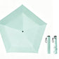 Black Coated Compact Folding Umbrella Lightweight Portable Pocket Umbrella