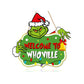 Grinch Inspired Xmas Wooden Door Sign Hanging Decoration