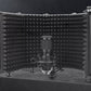 5 Panel Microphone Isolation Shield Vocal Booth Recording Sound Absorbing Foams