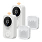 2Pcs Wireless Smart Video Doorbell Infrared Night 2 Way Voice Doorbell