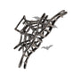 3 PCS Halloween Hair Claws Unique Bat Spider Skull Hair Clips for Women