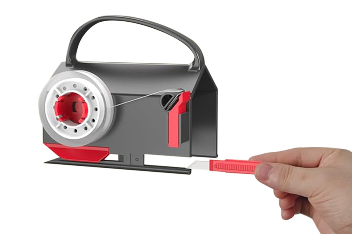 2pcs 2-In-1 Wrapping Paper Cutter and Tape Dispenser for Gift Wrap