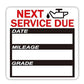 2" Oil Change Reminder Stickers 120 Stickers Static Car Maintenance Labels