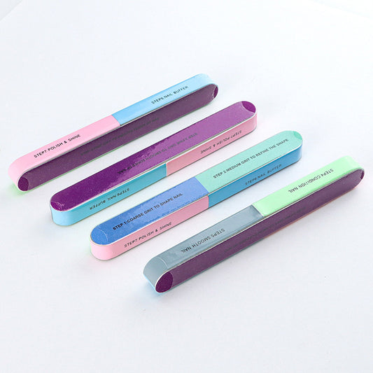 5 Pack 7 Way Multi Function Nail Buffer for Polishing Nail Buffing Tool for Home or Salon