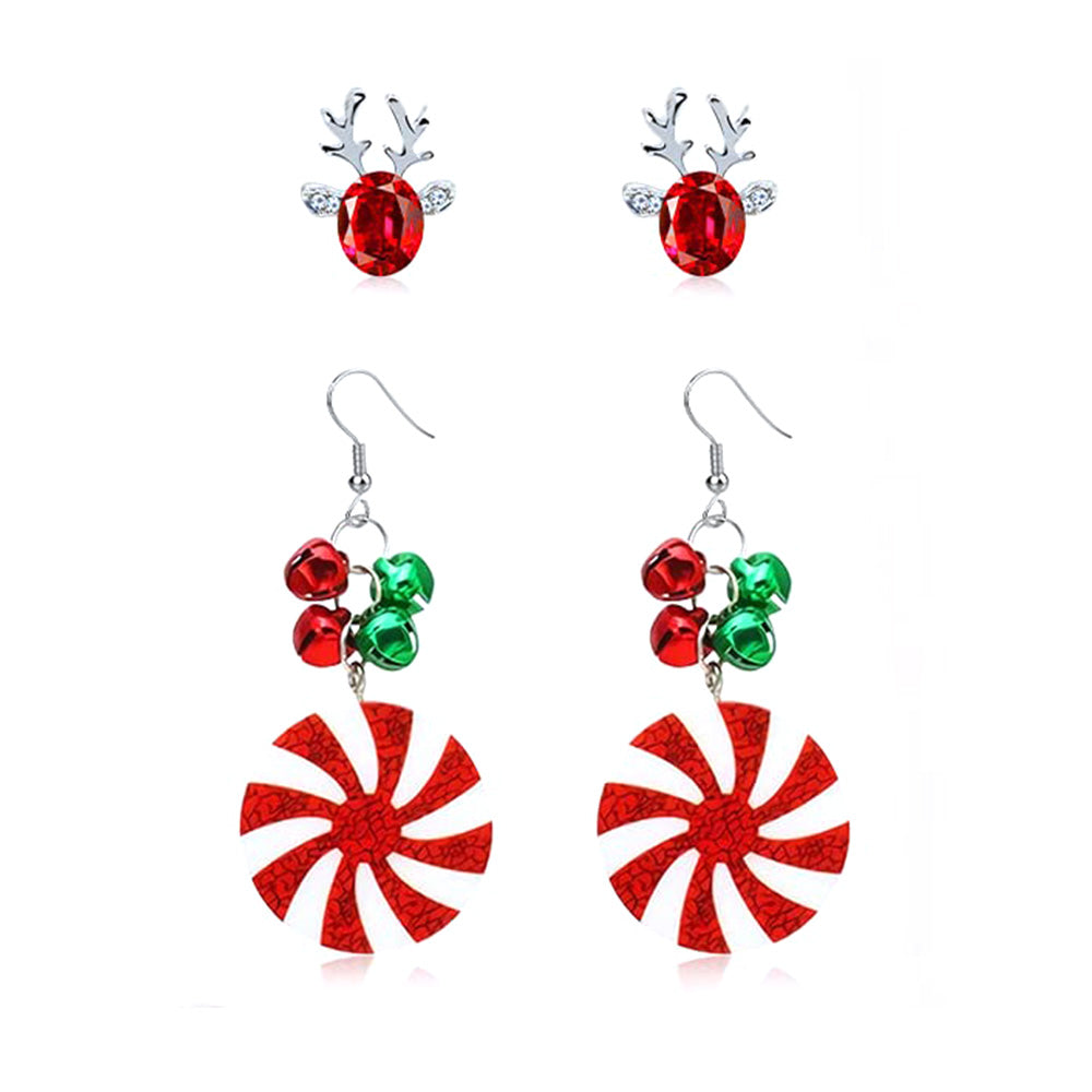 23 Pairs Christmas Earrings Fashion Jewellery for Women Festive Accessories