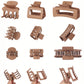 12Pcs Strong Hold Non-Slip Hair Clips for Women 3 Sizes for Thin Thick Curly Hair