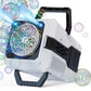 Bubble Machine Automatic Rotation and RGB Lights Bubble Maker for Parties Weddings