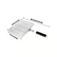 Portable Square BBQ Grill Basket with Wooden Folding Handle