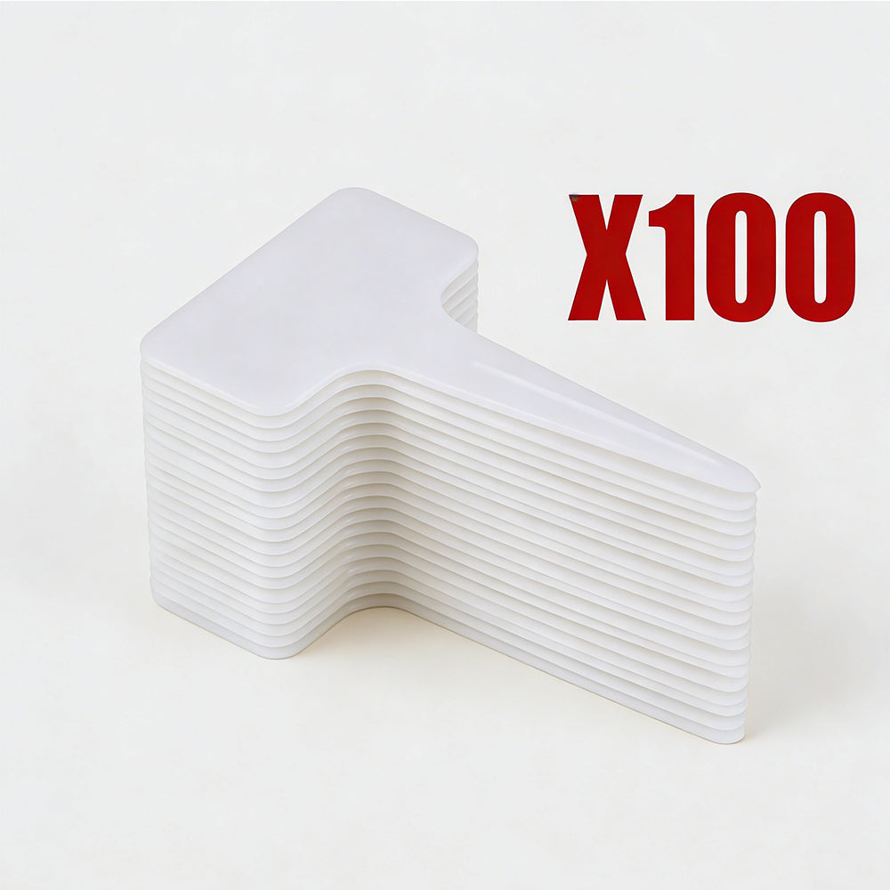 100 Pack T-Type Plastic Plant Labels Pot Marker Garden Markers Reusable